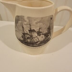 American Liberty Arms of the United States USA Antique Pitcher